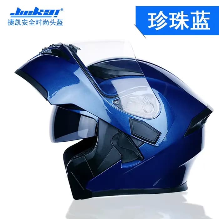 Casque de moto intégral avec visière rabattable