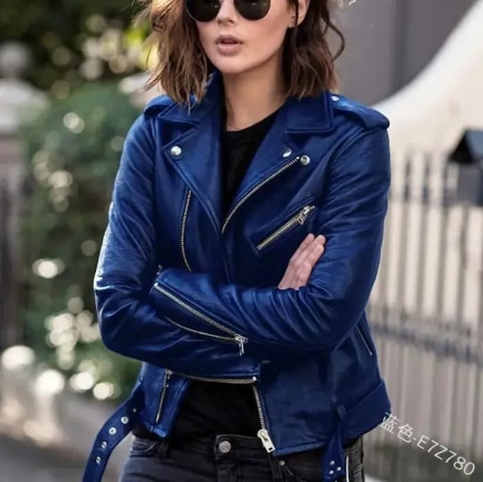Veste de motard de moto à la mode pour femmes
