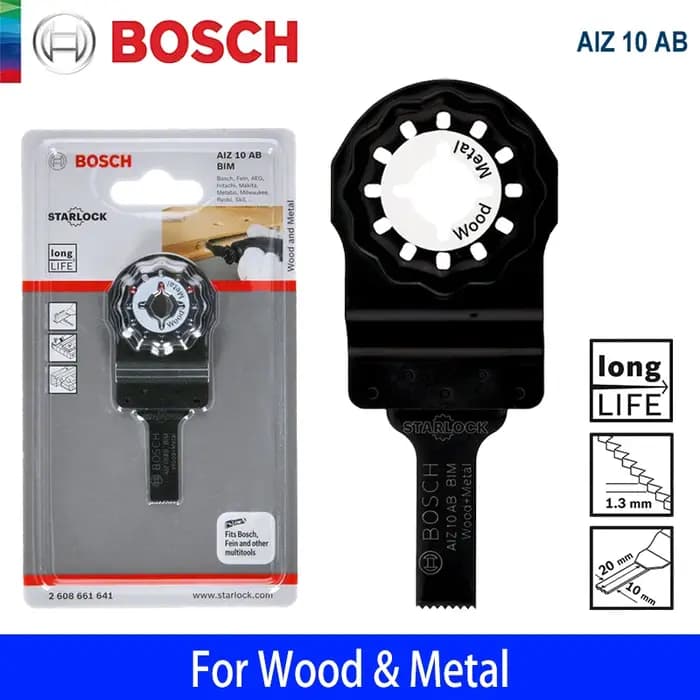 Bosch-Lame de Scie Oscillante Starlock AIZ 10 AB