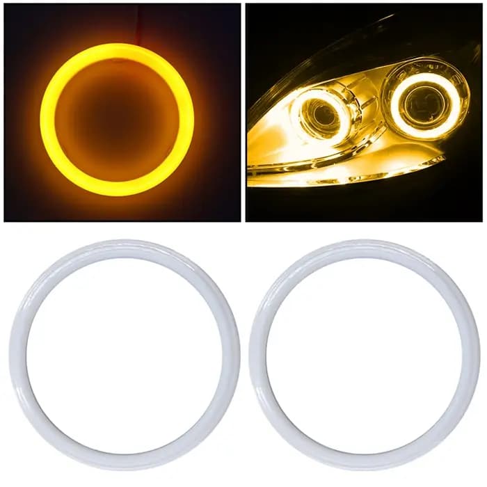 2 phares LED en coton avec yeux d'ange