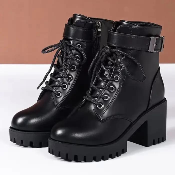 Chaussures pour femmes hiver bottes de moto confortables 2025 nouvelles chaussures décontractées à l