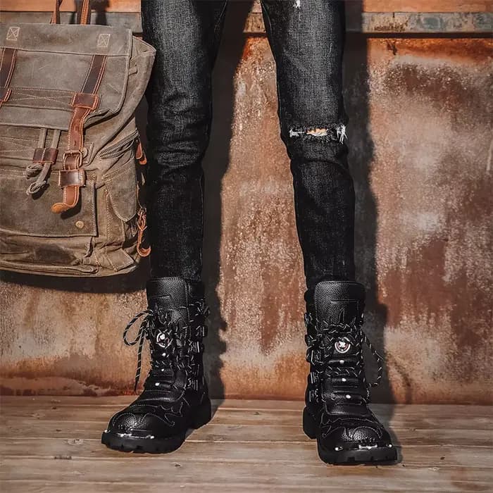 Bottes de moto quatre saisons pour hommes