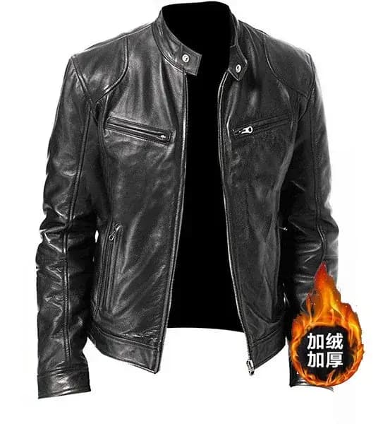 Veste de Moto hommes en cuir PU