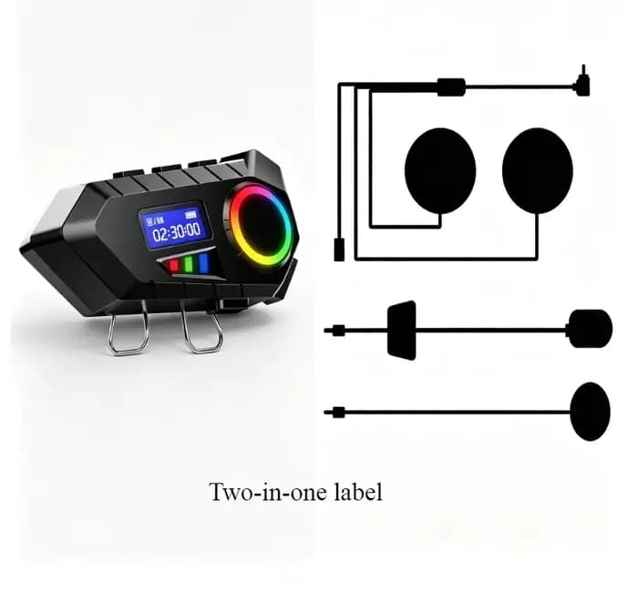 Casque de moto sans fil