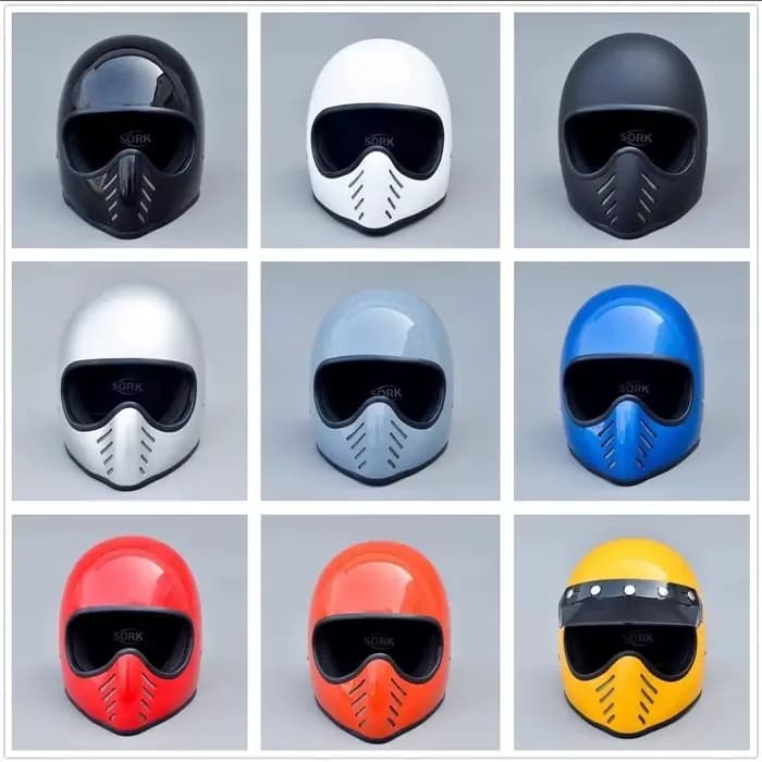 Rétro Mini casque de Moto intégral hommes femmes Cascos Para