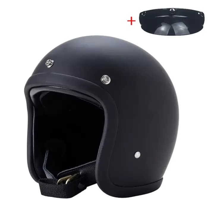 Casque de Moto rétro 500TX visage ouvert véritable Vintage Scooter équitation 3/4 Jet Casco DOT approuvé