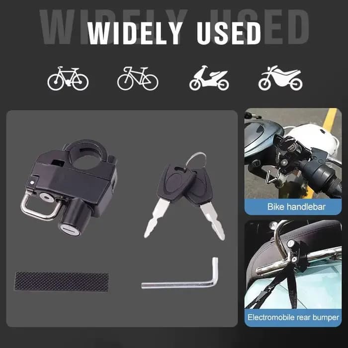 Crochet de verrouillage universel pour casque de moto