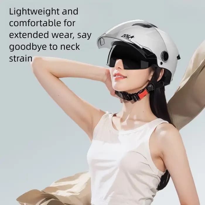 Casque de moto électrique à Double lentille