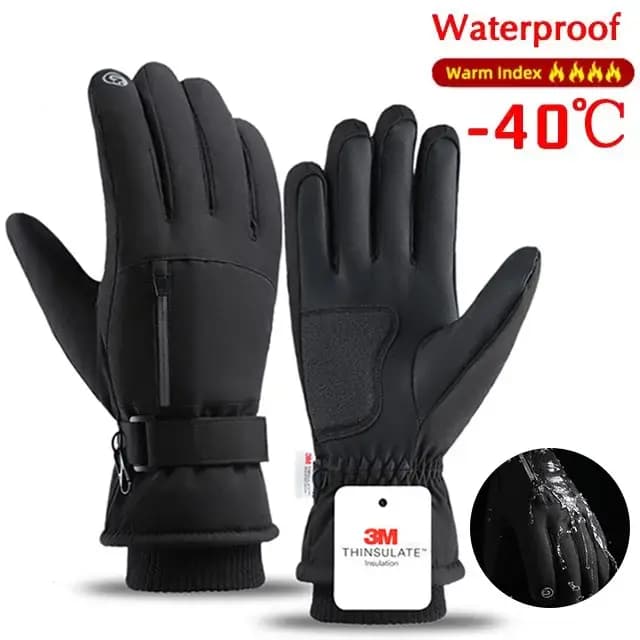 Gants de cyclisme imperméables pour hommes