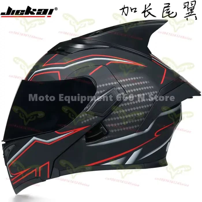 Casque de moto rabattable