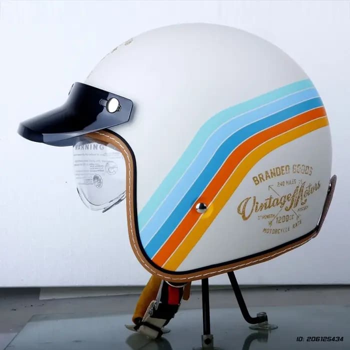 Casques pour motos trois-quarts rétro casque d'équitation Moto demi-casque quatre saisons