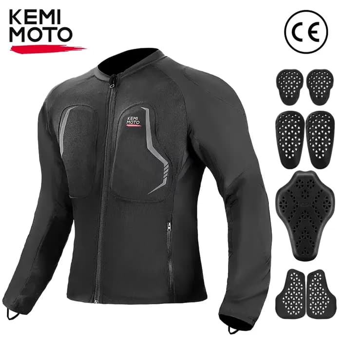 Veste d'armure de moto unisexe