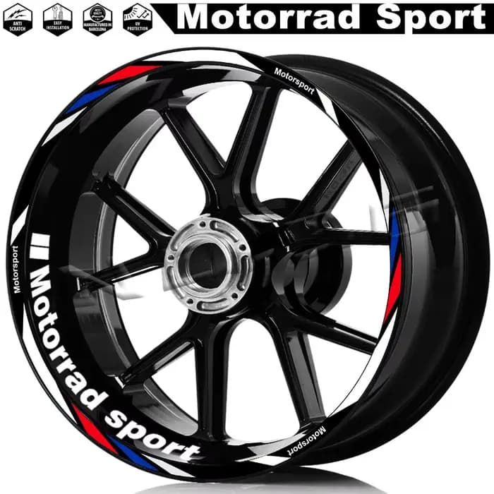 Autocollant de roue de moto, autocollant à rayures de jante, pour R1250RS F900R/XR F800R S1000XR/RR/