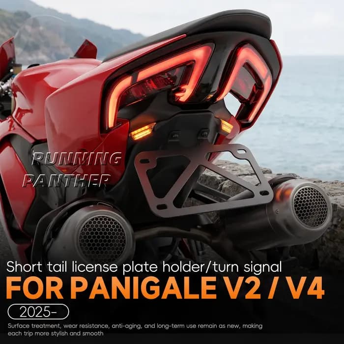 Nouveau support de plaque d'immatriculation pour moto Panigale V2 V4, style OEM pour Ducati PANIGALE V2 2025- Panigale V4 2025-