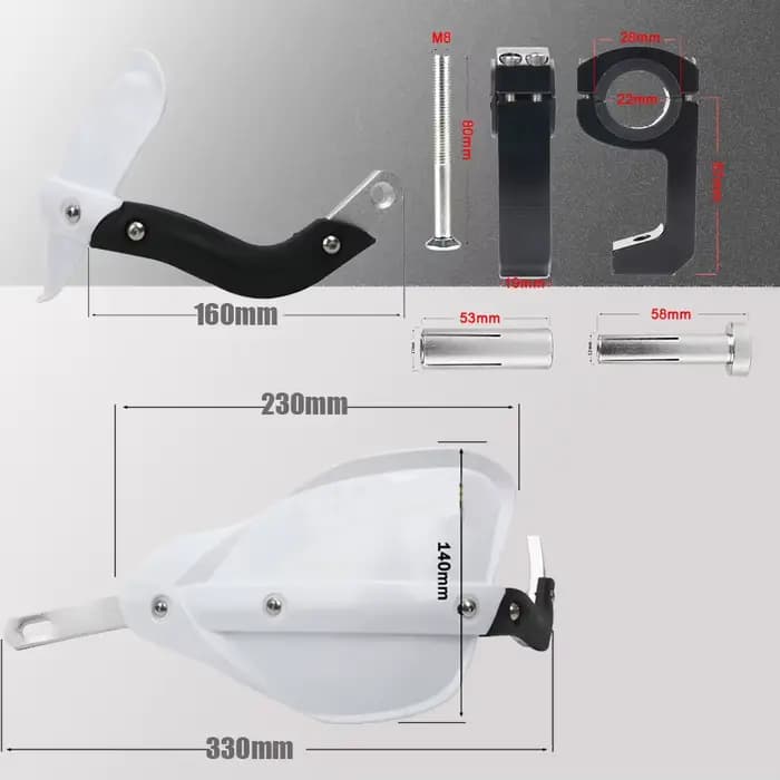 Protecteur de poignée de moto 22MM 28MM, protège-mains, Protection du guidon pour KTM HONDA YAMAHA S