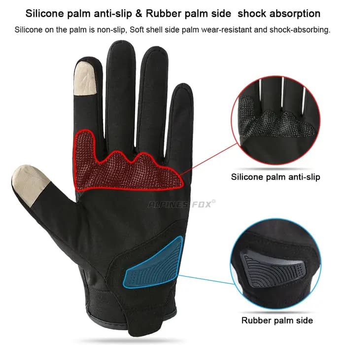 VEMAR hiver chaud Moto gants coupe-vent réfléchissant Moto gants hommes femmes Motocross course Biker gants motocycliste Guante