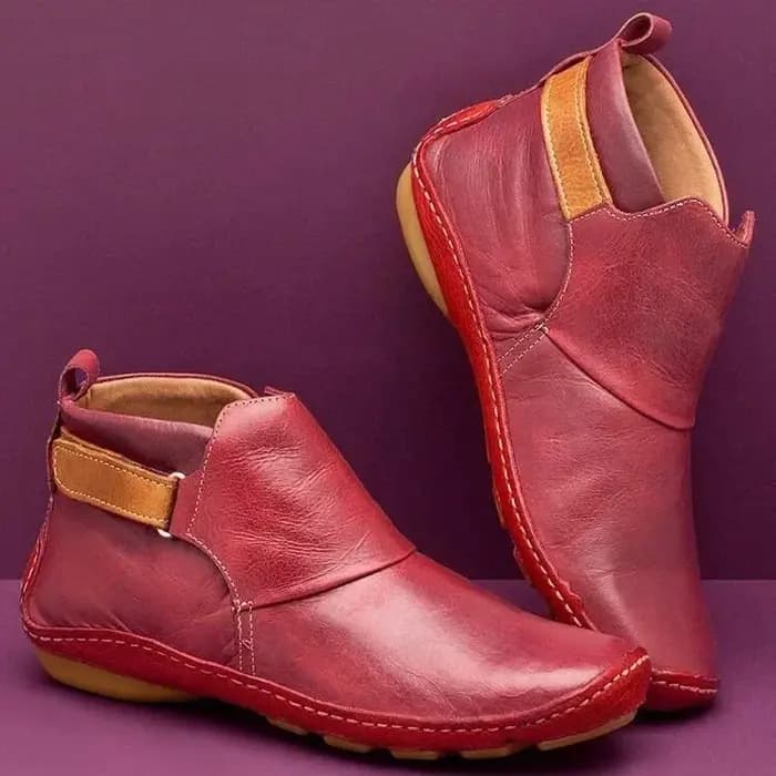 Bottes plates décontractées imperméables pour femmes 2026 – Bottines courtes souples pour l'automne et l'hiver – Chaussures décontractées pour femmes