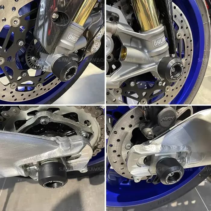Curseurs de collision de fourche d'essieu de roue R1, pour YAMAHA MT10/SP FZ10 YZF R1M R1S R1, prote