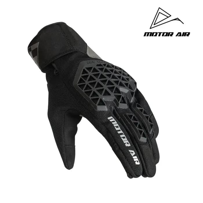 Moteur Air nouveaux gants de moto engrenages d'équitation été respirant grille cuir amorti Absorption des chocs anti-dérapant résistant à l'usure