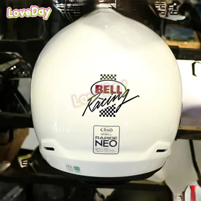 Autocollant de casque de cloche de moto