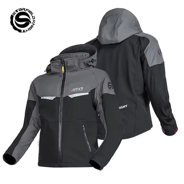 Veste de moto grise SFK