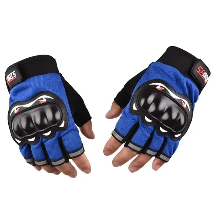 Gants de moto respirants à doigts fermés