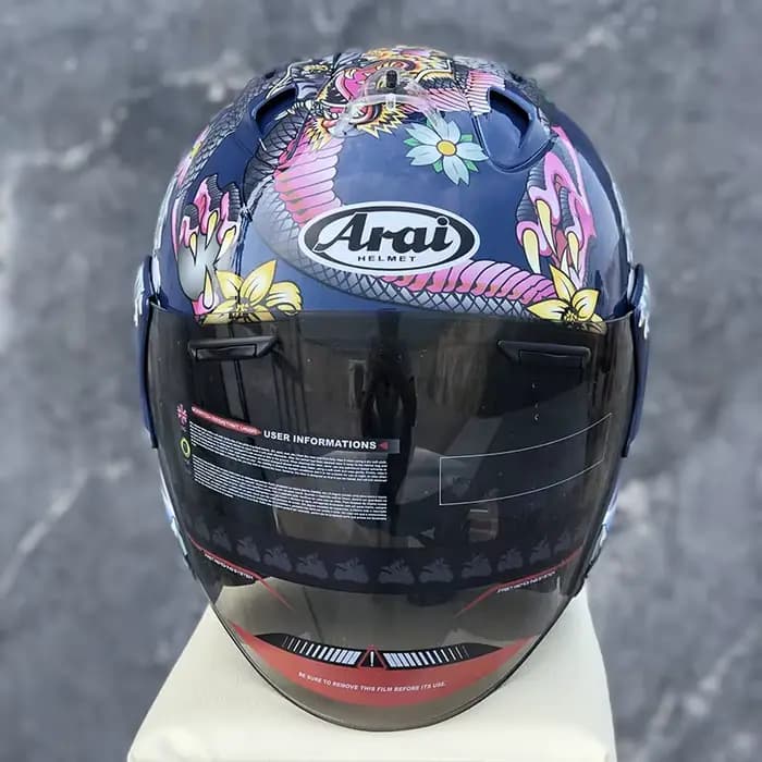Casque ouvert SZ RAM 4 ORIENTAL bleu 3/4