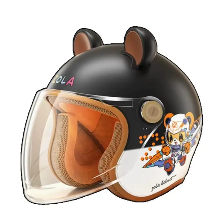 Casque de moto enfants sécurité haute densité dessin animé mignon beau patinage enfant