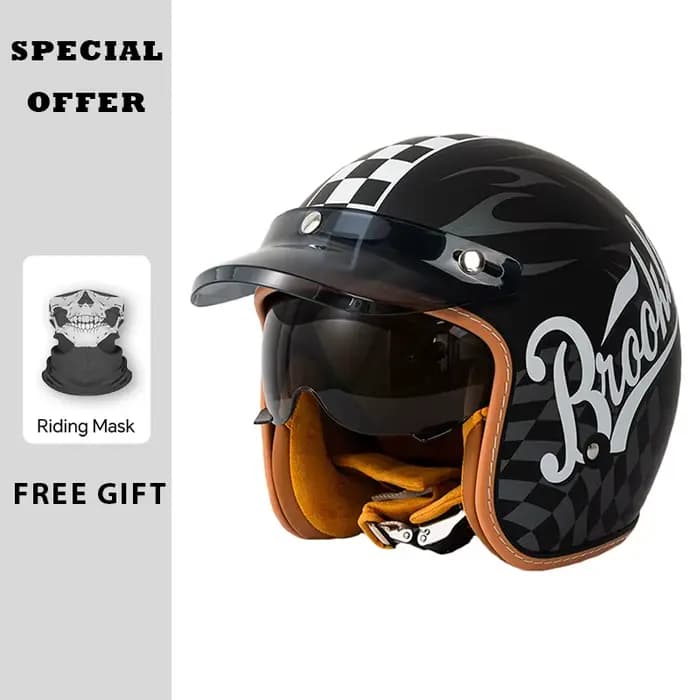 Casque Jet adulte DOT approuvé casques De Moto à visage ouvert Capacete