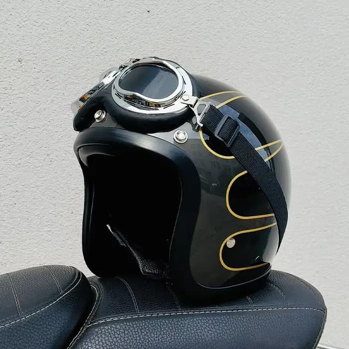 Casque de moto rétro TT&COCASCOS Cafe Racer 500TX