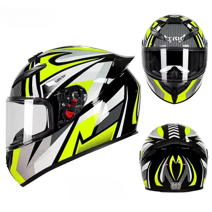 Casque de moto intégral unisexe