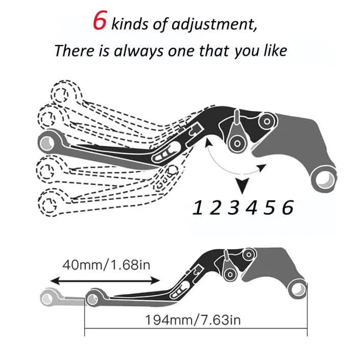 Accessoires de moto pour Yamaha XSR125 XSR 125 Legacy 125 XSR 2022 2023 2024 2025 2026 leviers d'embrayage de frein pliants réglables