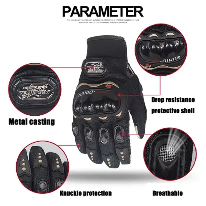 Gants de moto pour écran tactile
