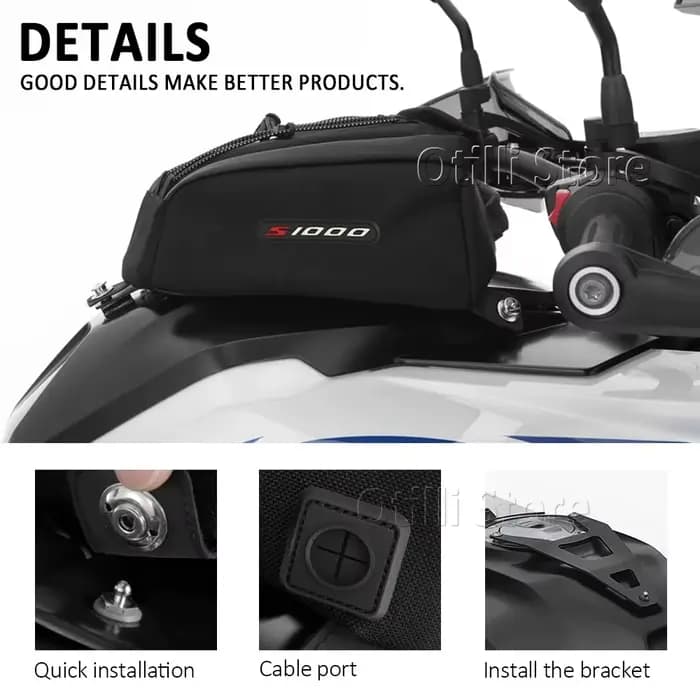 Sac de réservoir de moto pour BMW S1000XR S1000 XR S 1000 XR 2020-2025 2024 2023 Kits