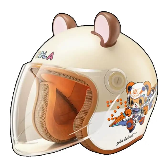 Casque de moto enfants sécurité haute densité dessin animé mignon beau patinage enfant
