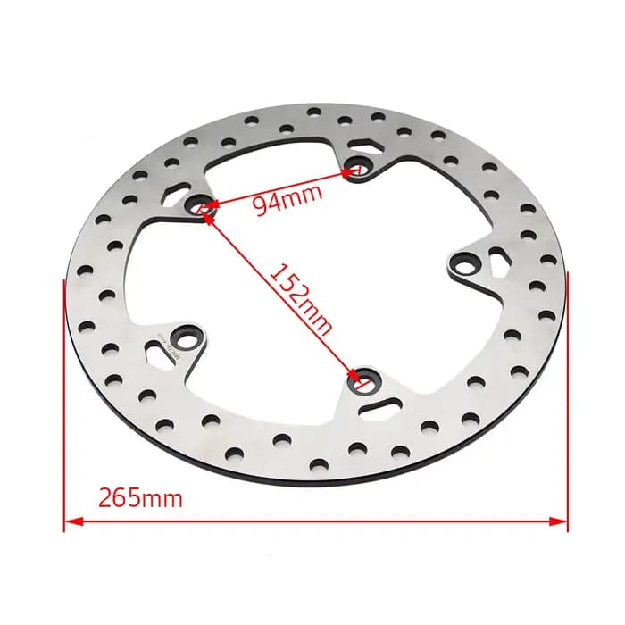 Disque de frein arrière pour moto, Rotor de 265mm, pour BMW R1200R R1200S R1200ST R1200RT R1200GS R