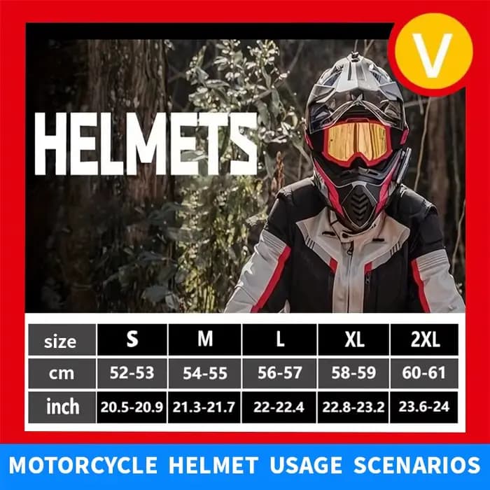 VGV Casque de moto de motocross