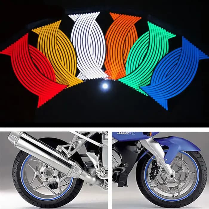 Bandes autocollantes pour roues de moto