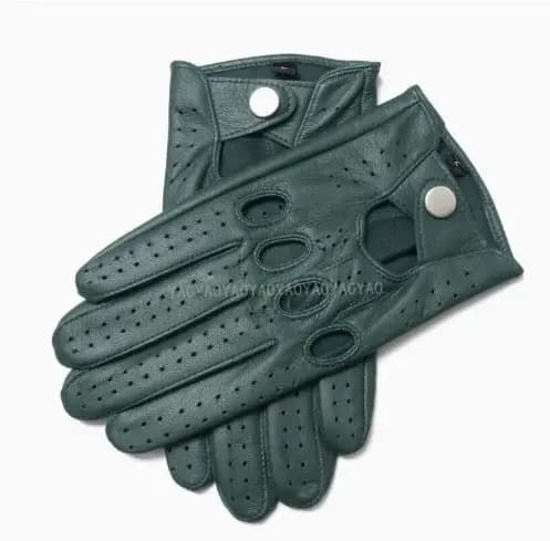 Gants de printemps en cuir véritable pour hommes