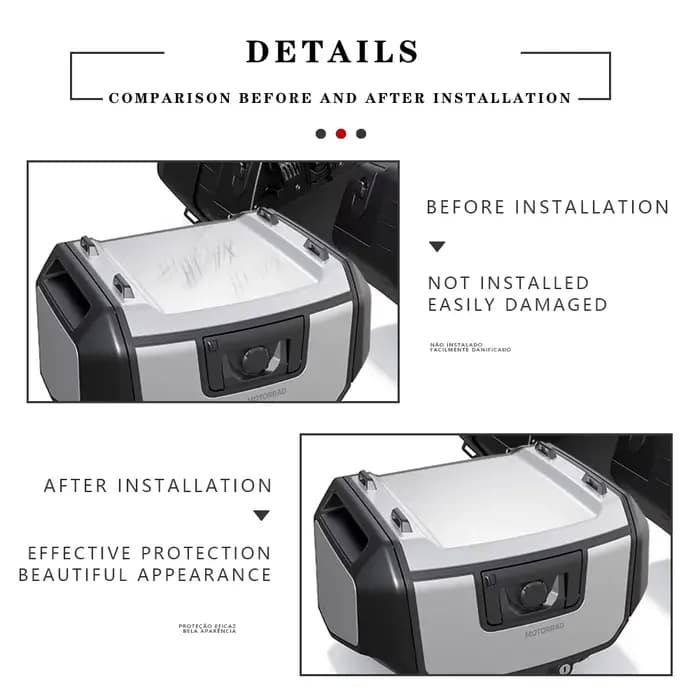 Kit de Protection de Film de Protection de peinture de valise en TPU R1300GS GS 1300, accessoires po