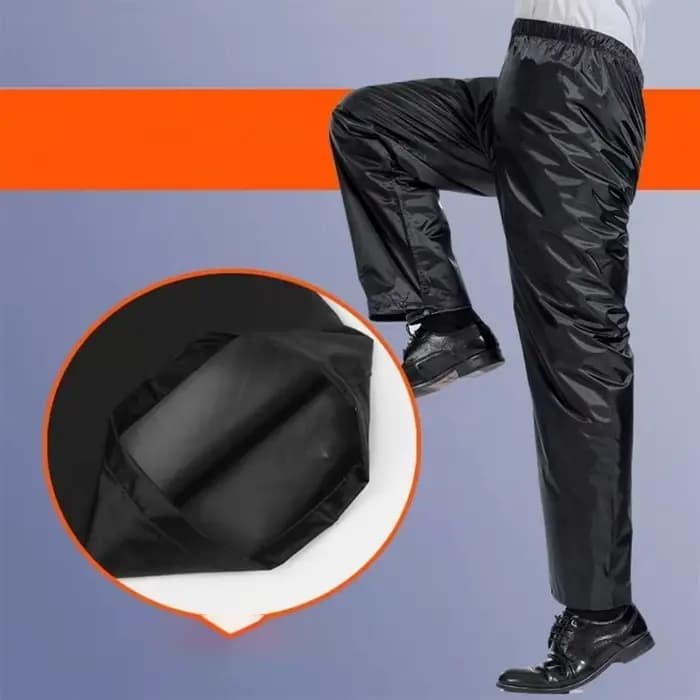 Pantalon Simple Imperméable et Respirant Unisexe pour Moto, Hurbike, Pêche en Plein Air, Vêtements de Pluie pour Adultes