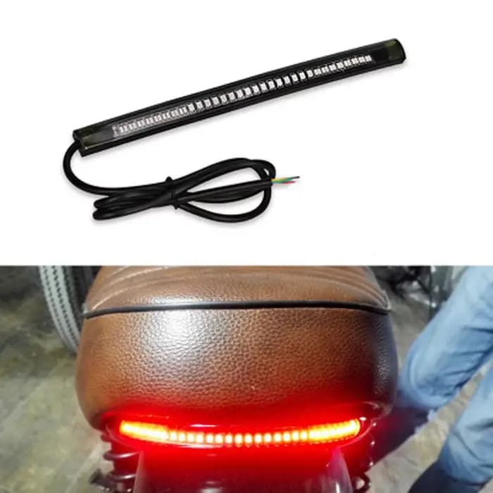 Flexible 48 LED moto barre lumineuse bande frein arrière pour moto Scout lumières lumière pour moto