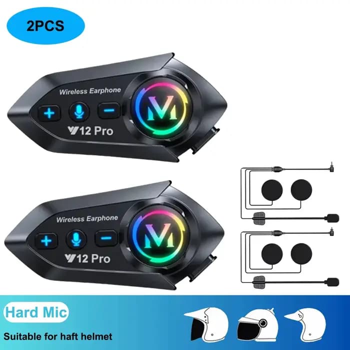 Casque de moto Y20 Pro avec interphone Bluetooth 500M