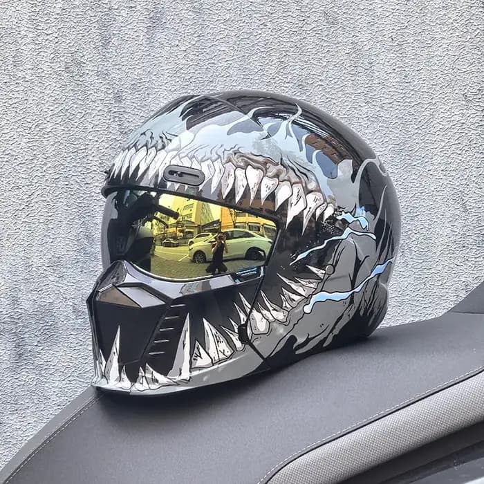 Casque de moto rétro ORZ-GB7 Scorpion