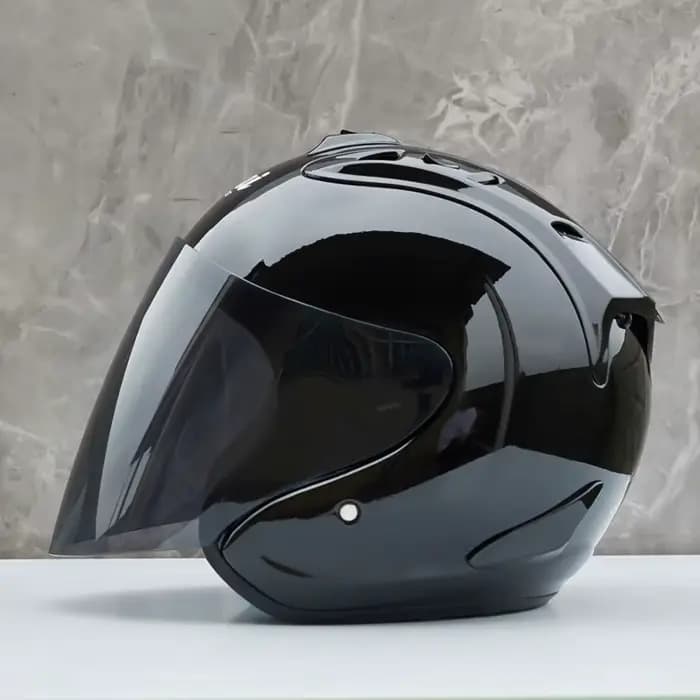 Ram-4-Casque de Moto Noir Brcorporelle