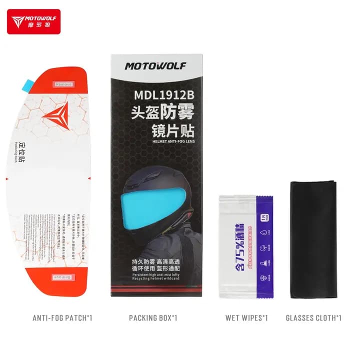 MOTOWOLF – bouclier universel pour casque de moto
