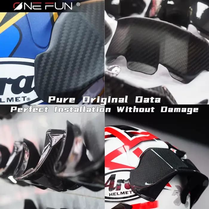 Spoiler de casque RX7X pour moto RX-7X VZ-Ram
