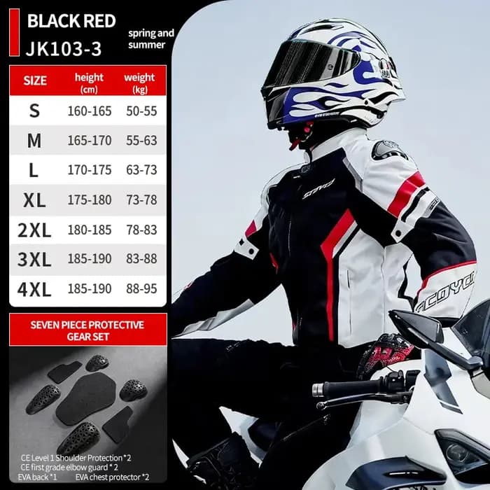 Veste de moto SCOYCO pour l'été