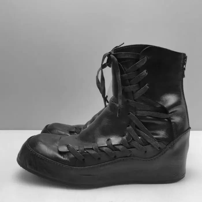 Bottes de moto à nouer en croix