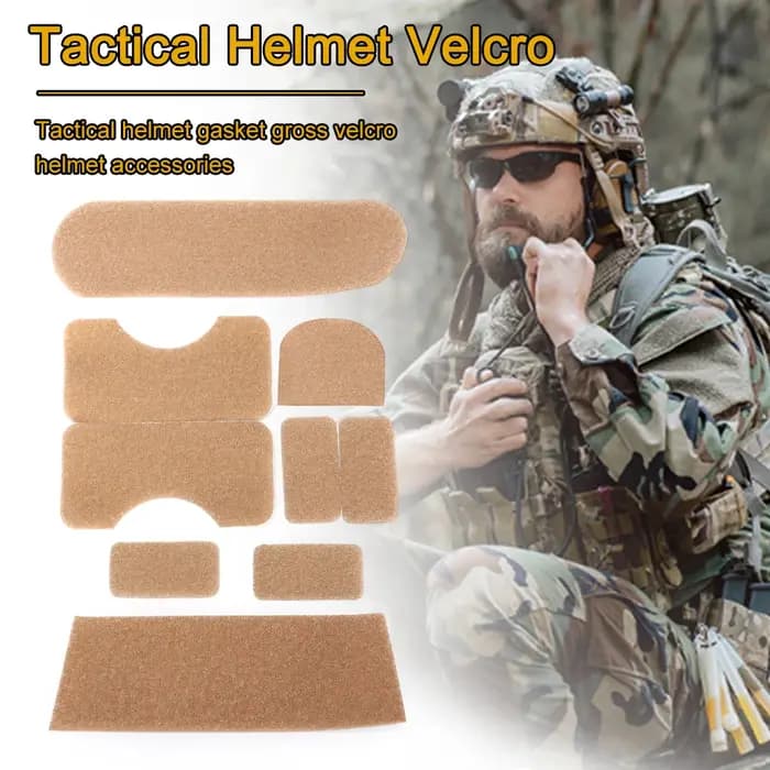 9 pièces/ensemble Autocollants DIY pour casque, patchs professionnels pour casque, autocollants en polyester, accessoires adhésifs pratiques et rapides à fixer.